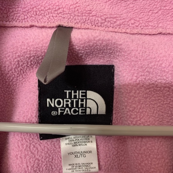 North Face Pink Gray Jacket Youth XL - Picture 2 of 3